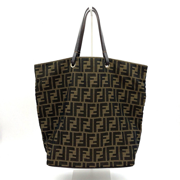 Fendi Handbags - Authentic FENDI Tobacco Zucca Canvas Tote Bag